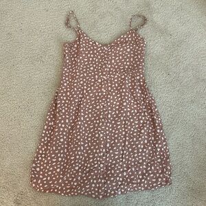 Tan Aerie Button Up Dress